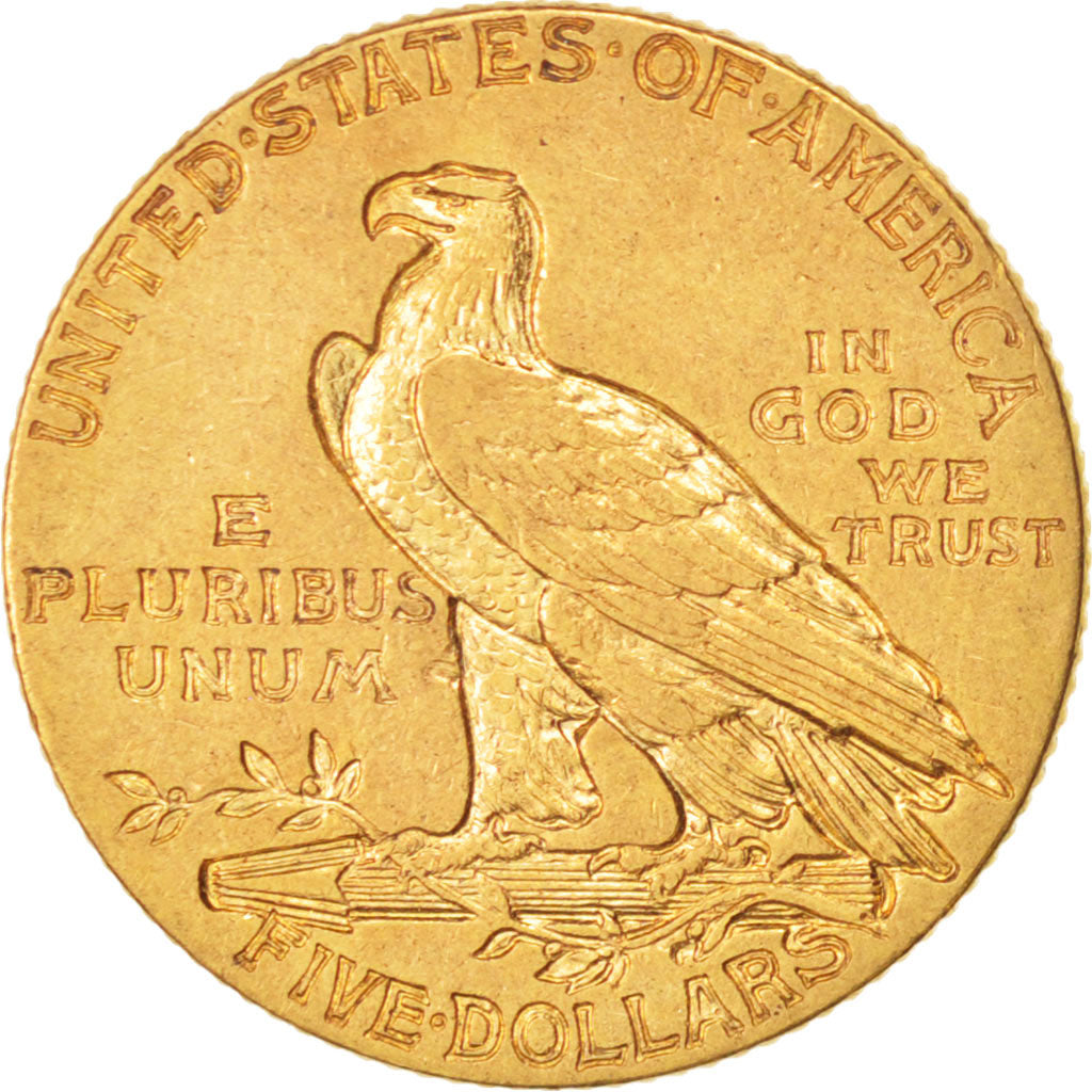 Vereinigte Staaten, Indian Head, $5, 1914, Philadelphia, SS, KM:129