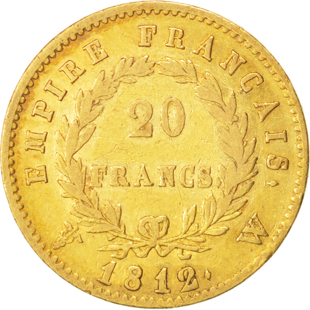 Frankreich, Napoléon I, 20 Francs, 1812, Lille, S+, Gold, KM:695.10