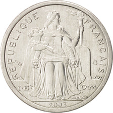 Coin, French Polynesia, Franc, 2003, Paris, MS(65-70), Aluminum, KM:11