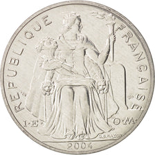 French Polynesia, 5 Francs, 2004, Paris, STGL, Aluminium, KM:12