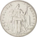 French Polynesia, 5 Francs, 2004, Paris, MS(65-70), Aluminum, KM:12