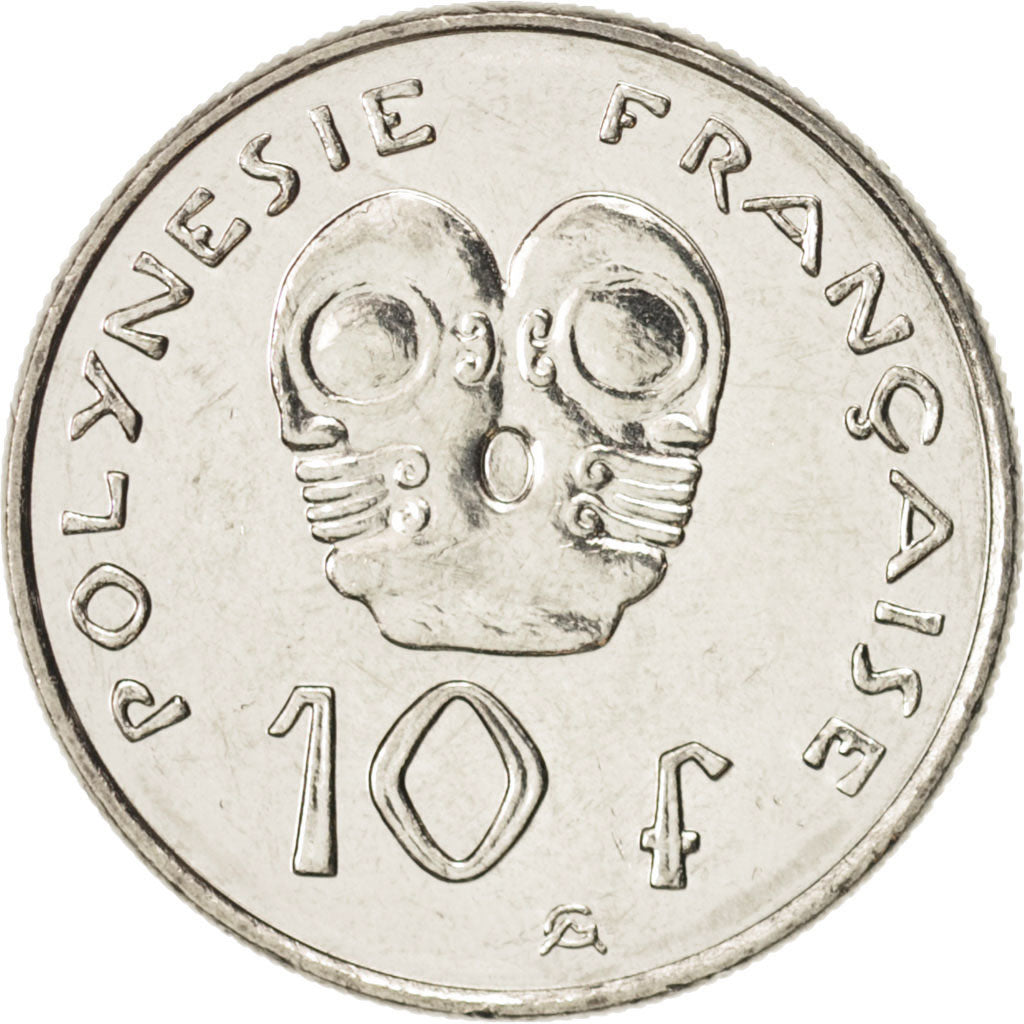 Coin, French Polynesia, 10 Francs, 2004, Paris, MS(65-70), Nickel, KM:8