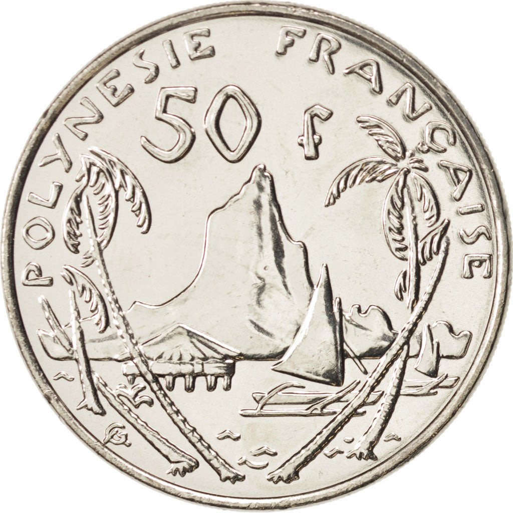 French Polynesia, 50 Francs, 2004, Paris, MS(65-70), Nickel, KM:13