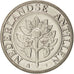Netherlands Antilles, Beatrix, 25 Cents, 2004, MS(65-70), Nickel Bonded Steel