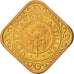 Netherlands Antilles, Beatrix, 50 Cents, 2004, MS(65-70), Aureate Steel, KM:36