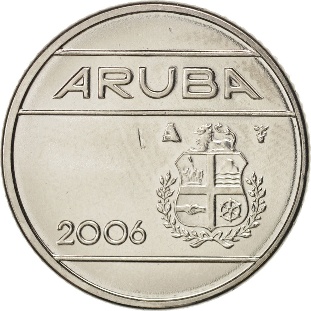 Moneta, Aruba, Beatrix, 10 Cents, 2006, Utrecht, SPL+, Acciaio lega nichel, KM:2