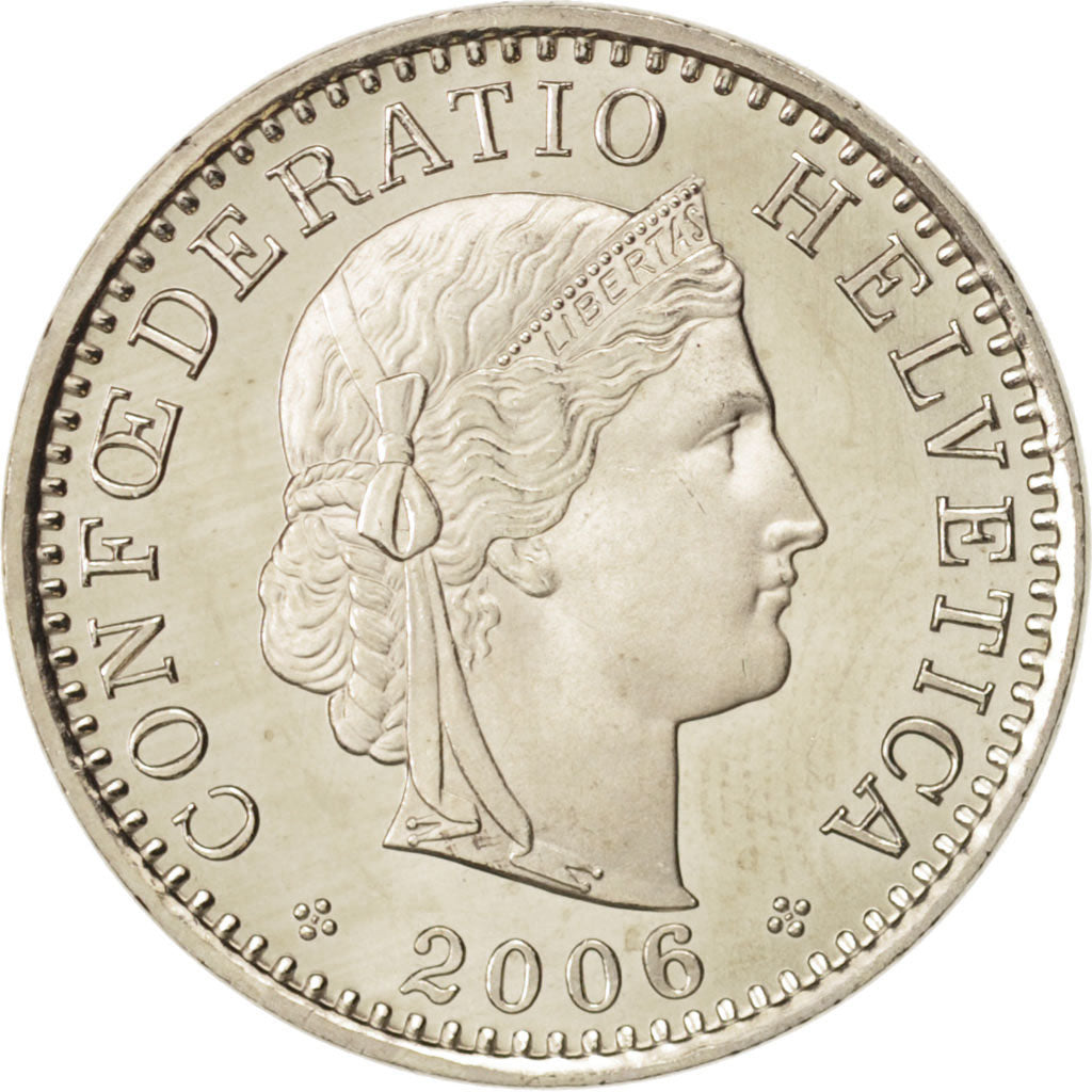 Switzerland, 20 Rappen, 2006, Bern, MS(65-70), Copper-nickel, KM:29a