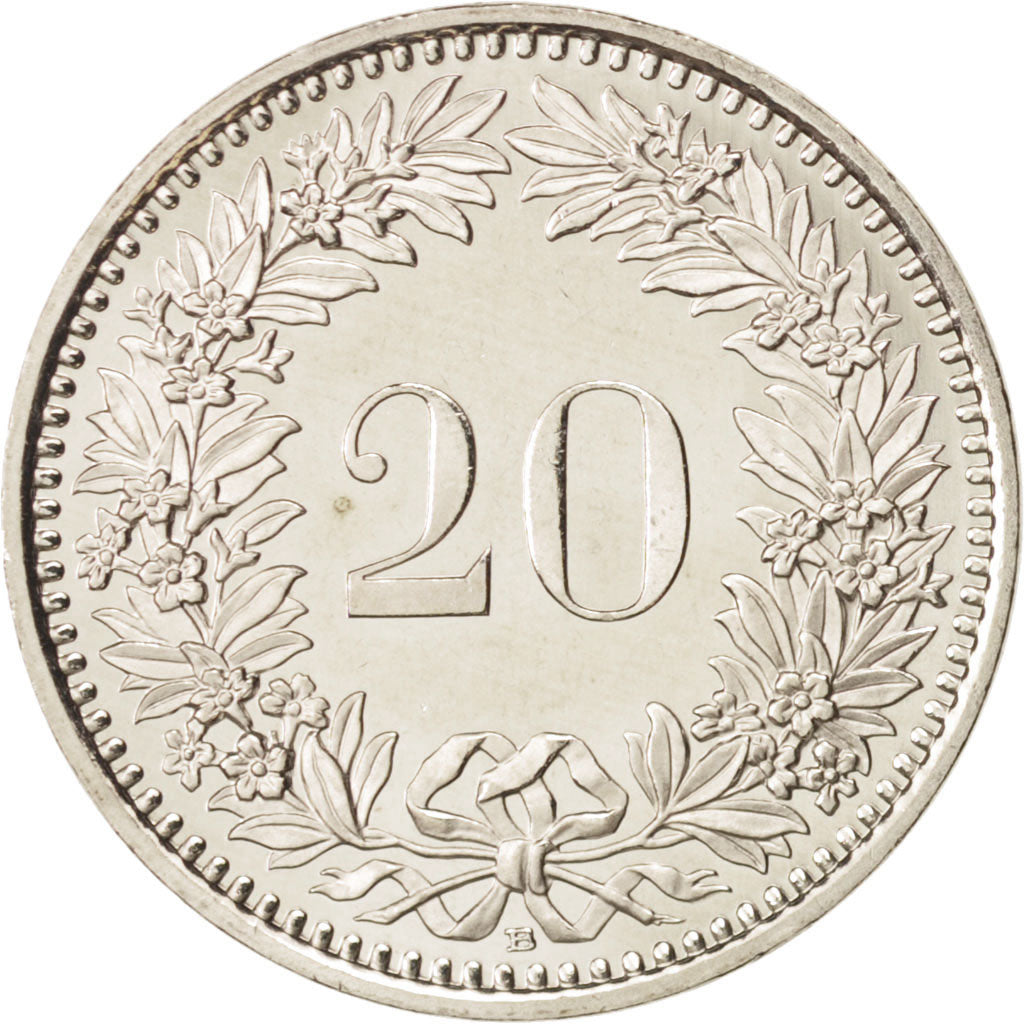 Switzerland, 20 Rappen, 2006, Bern, MS(65-70), Copper-nickel, KM:29a