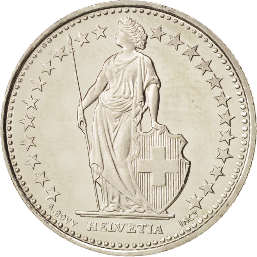Coin, Switzerland, 1/2 Franc, 2006, Bern, MS(65-70), Copper-nickel, KM:23a.3