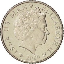 Isle of Man, Elizabeth II, 5 Pence, 2000, Pobjoy Mint, MS(63), Copper-nickel