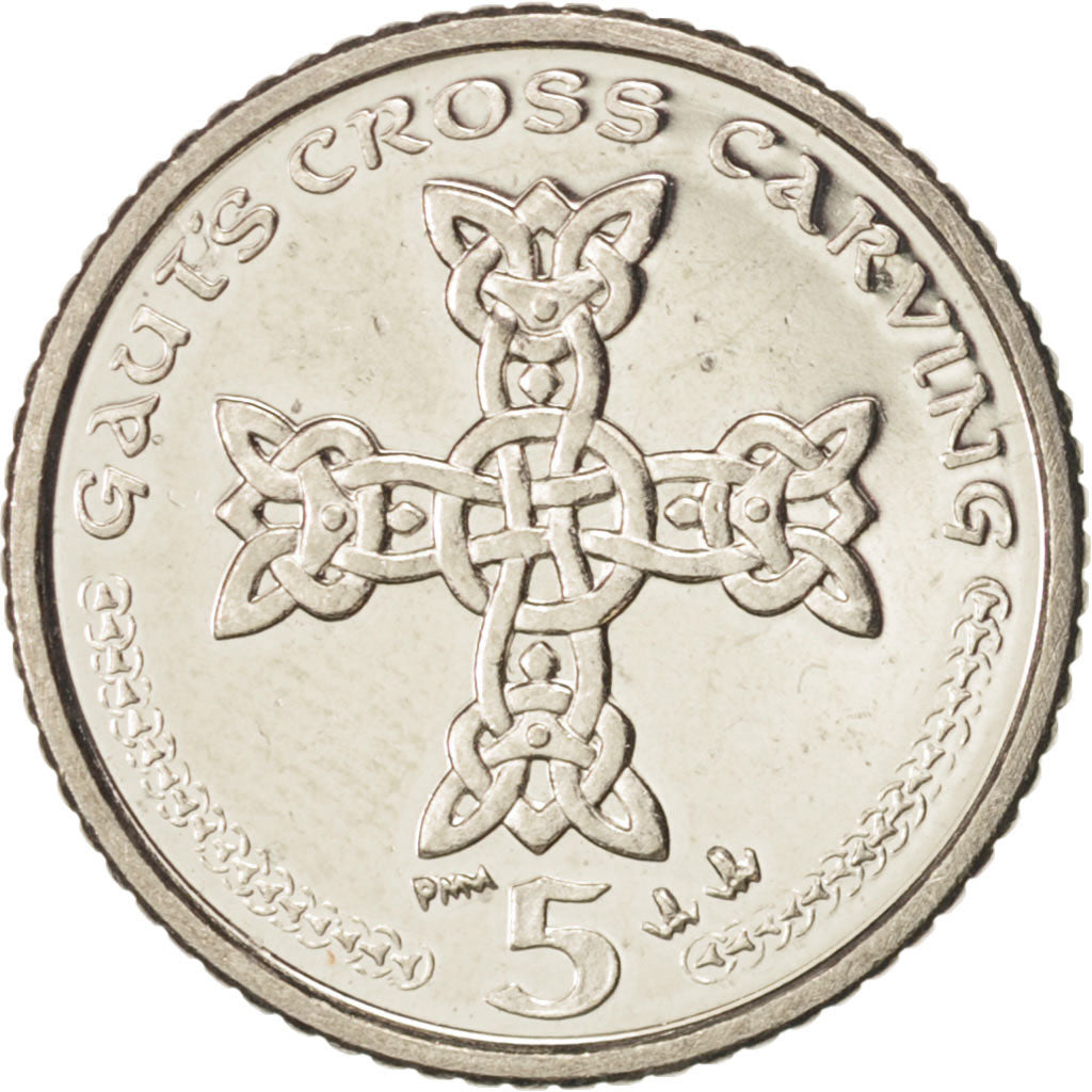 Isle of Man, Elizabeth II, 5 Pence, 2000, Pobjoy Mint, MS(63), Copper-nickel