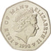 Isle of Man, Elizabeth II, 50 Pence, 1998, MS(63), Copper-nickel, KM:908