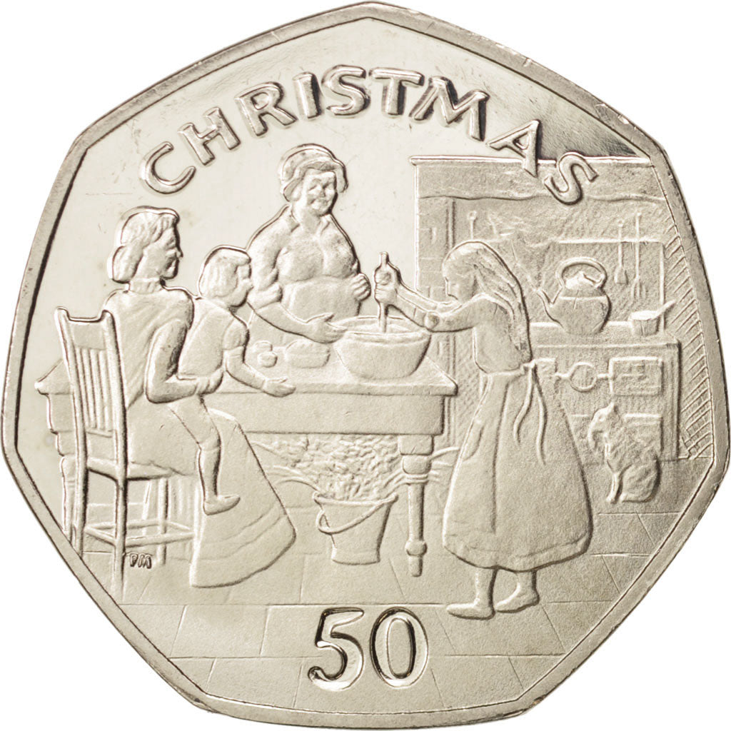 Isle of Man, Elizabeth II, 50 Pence, 1998, MS(63), Copper-nickel, KM:908