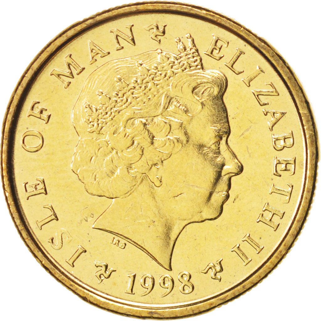 Isle of Man, Elizabeth II, Pound, 1998, Pobjoy Mint, MS(60-62), Nickel-brass