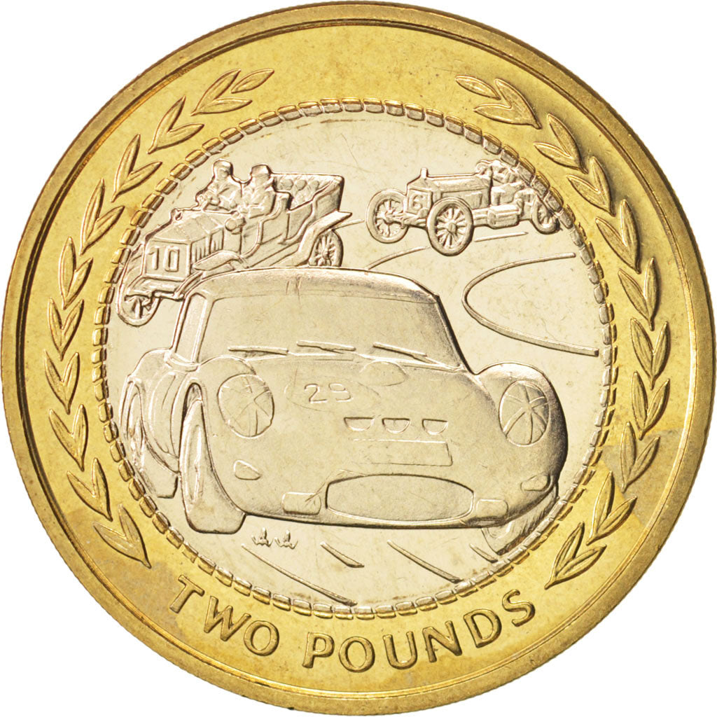 Isola di Man, Elizabeth II, 2 Pounds, 1997, SPL, Bi-metallico, KM:844