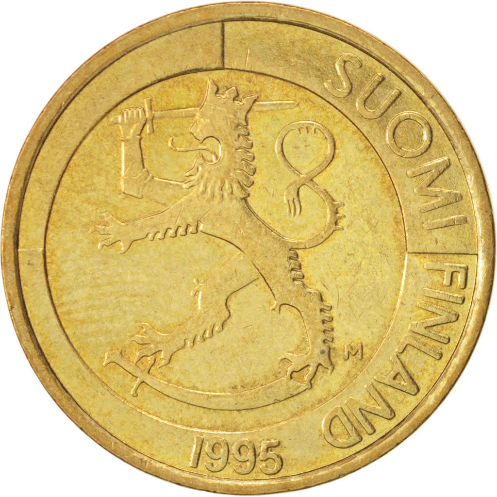 Finland, Markka, 1995, AU(55-58), Aluminum-Bronze, KM:76