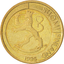 Finland, Markka, 1995, AU(55-58), Aluminum-Bronze, KM:76