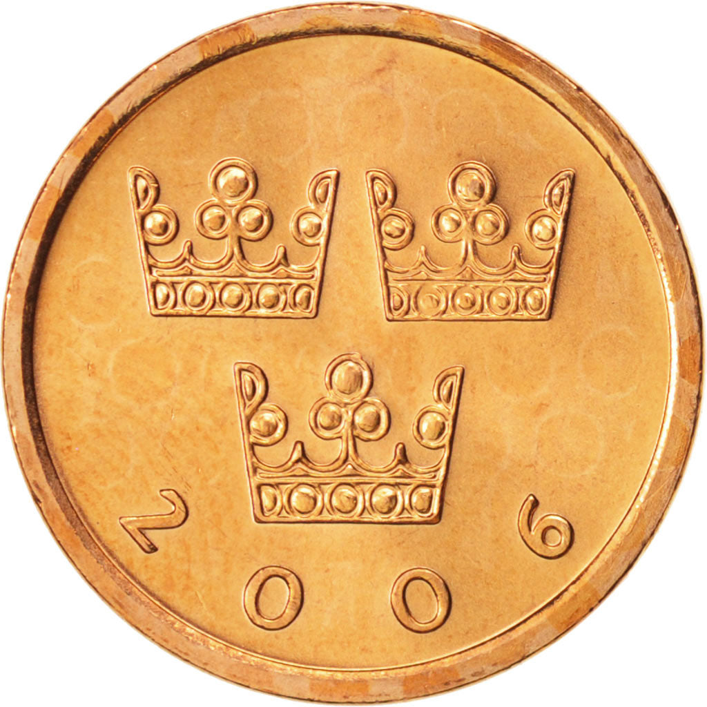 Coin, Sweden, Carl XVI Gustaf, 50 Öre, 2006, MS(64), Bronze, KM:878