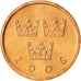 Coin, Sweden, Carl XVI Gustaf, 50 Öre, 2006, MS(64), Bronze, KM:878