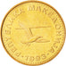 Coin, Macedonia, 50 Deni, 1993, MS(64), Brass, KM:1