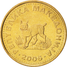 Coin, Macedonia, 5 Denari, 2006, MS(65-70), Brass, KM:4