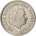 Moneda, Países Bajos, Juliana, 10 Cents, 1968, MBC+, Níquel, KM:182