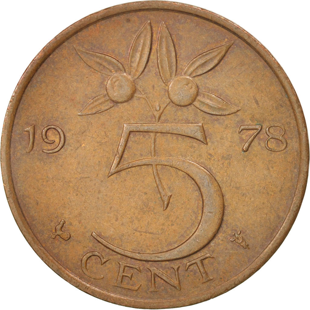 Monnaie, Pays-Bas, Juliana, 5 Cents, 1978, TTB+, Bronze, KM:181