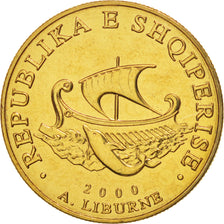 Albania, 20 Leke, 2000, MS(65-70), Aluminum-Bronze, KM:78