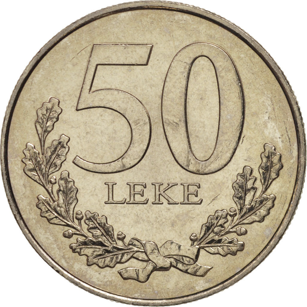 Albania, 50 Lekë, 1996, MS(63), Copper-nickel, KM:79