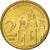 Moneta, Serbia, 2 Dinara, 2006, MS(63), Mosiądz niklowy, KM:46