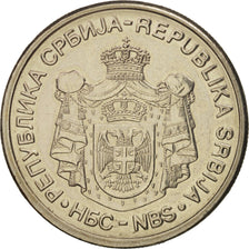 Munten, Servië, 10 Dinara, 2006, PR+, Copper-Nickel-Zinc, KM:41