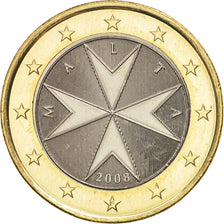 Malta, Euro, 2008, SC+, Bimetálico, KM:131