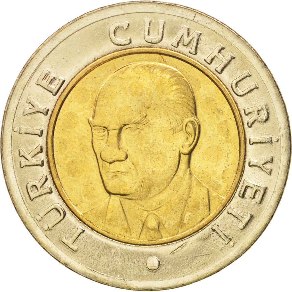 Coin, Turkey, New Lira, 2005, Istanbul, MS(64), Bi-Metallic, KM:1169