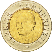 Coin, Turkey, New Lira, 2005, Istanbul, MS(64), Bi-Metallic, KM:1169