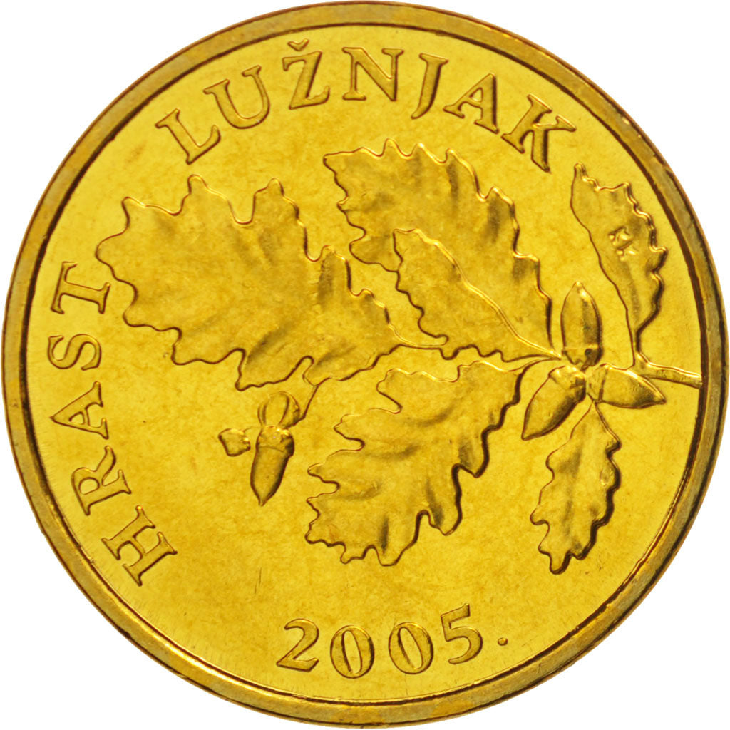 Coin, Croatia, 5 Lipa, 2005, MS(65-70), Brass plated steel, KM:5