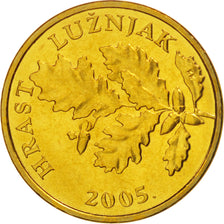 Moneta, Croazia, 5 Lipa, 2005, FDC, Acciaio placcato ottone, KM:5
