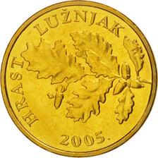 Coin, Croatia, 5 Lipa, 2005, MS(65-70), Brass plated steel, KM:5