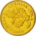 Coin, Croatia, 5 Lipa, 2005, MS(65-70), Brass plated steel, KM:5