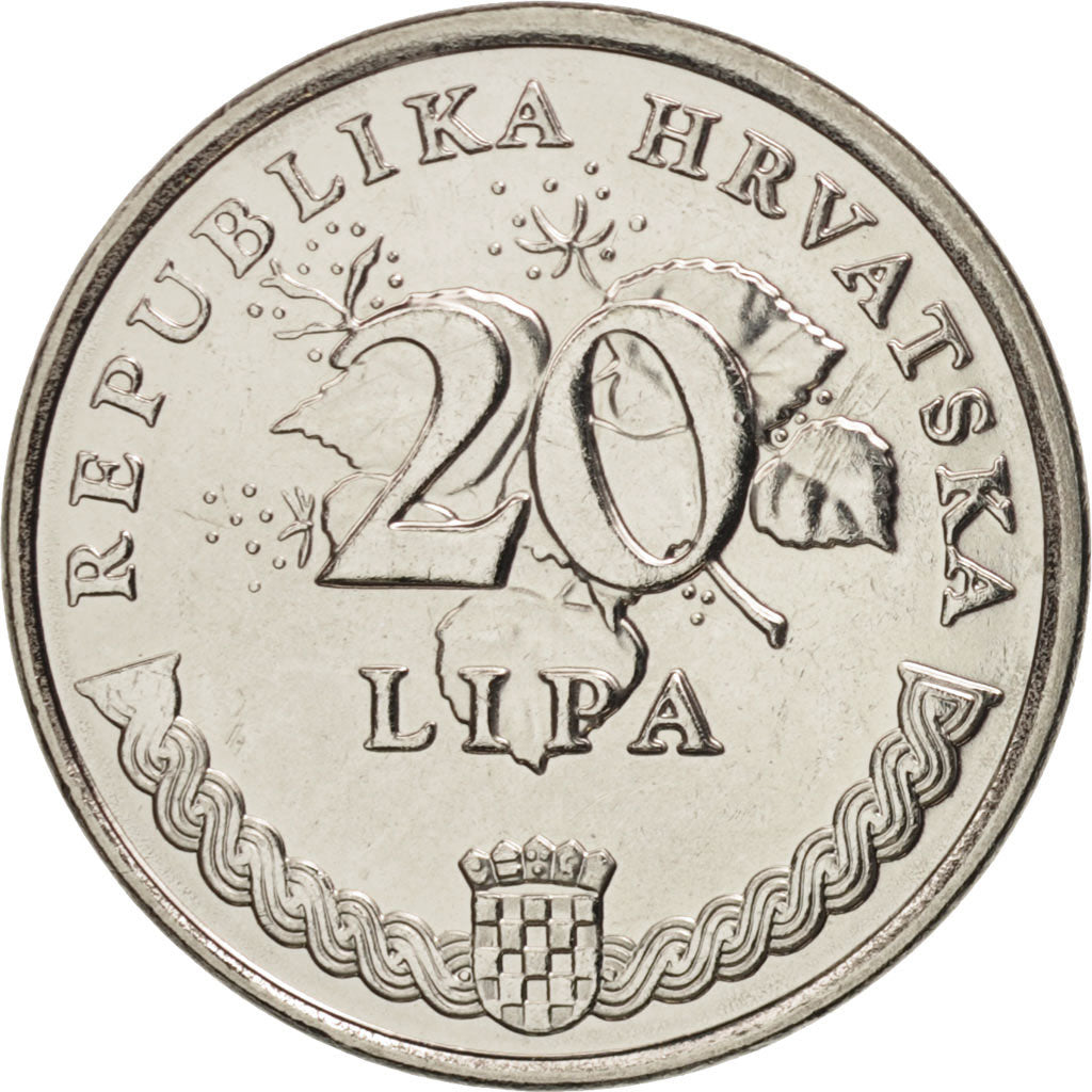Moneta, Croazia, 20 Lipa, 2005, SPL+, Acciaio placcato nichel, KM:7
