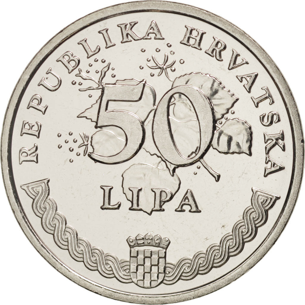 Coin, Croatia, 50 Lipa, 2005, MS(64), Nickel plated steel, KM:8