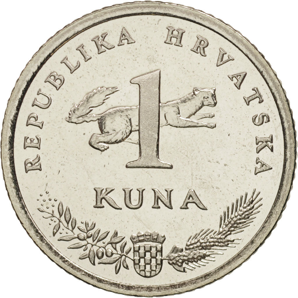 Coin, Croatia, Kuna, 2001, MS(64), Copper-Nickel-Zinc, KM:9.1