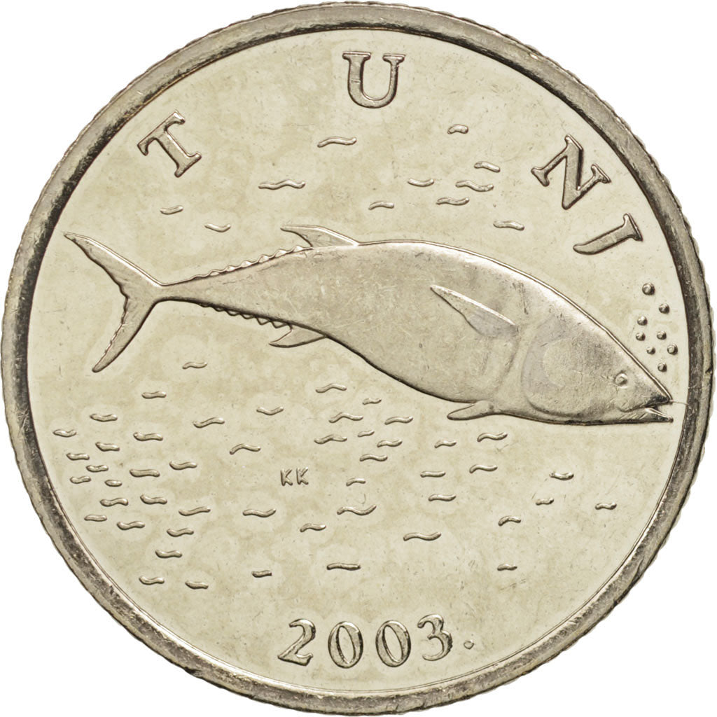Münze, Kroatien, 2 Kune, 2003, UNZ+, Copper-Nickel-Zinc, KM:10