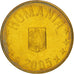 Munten, Roemenië, Ban, 2005, UNC-, Brass plated steel, KM:189