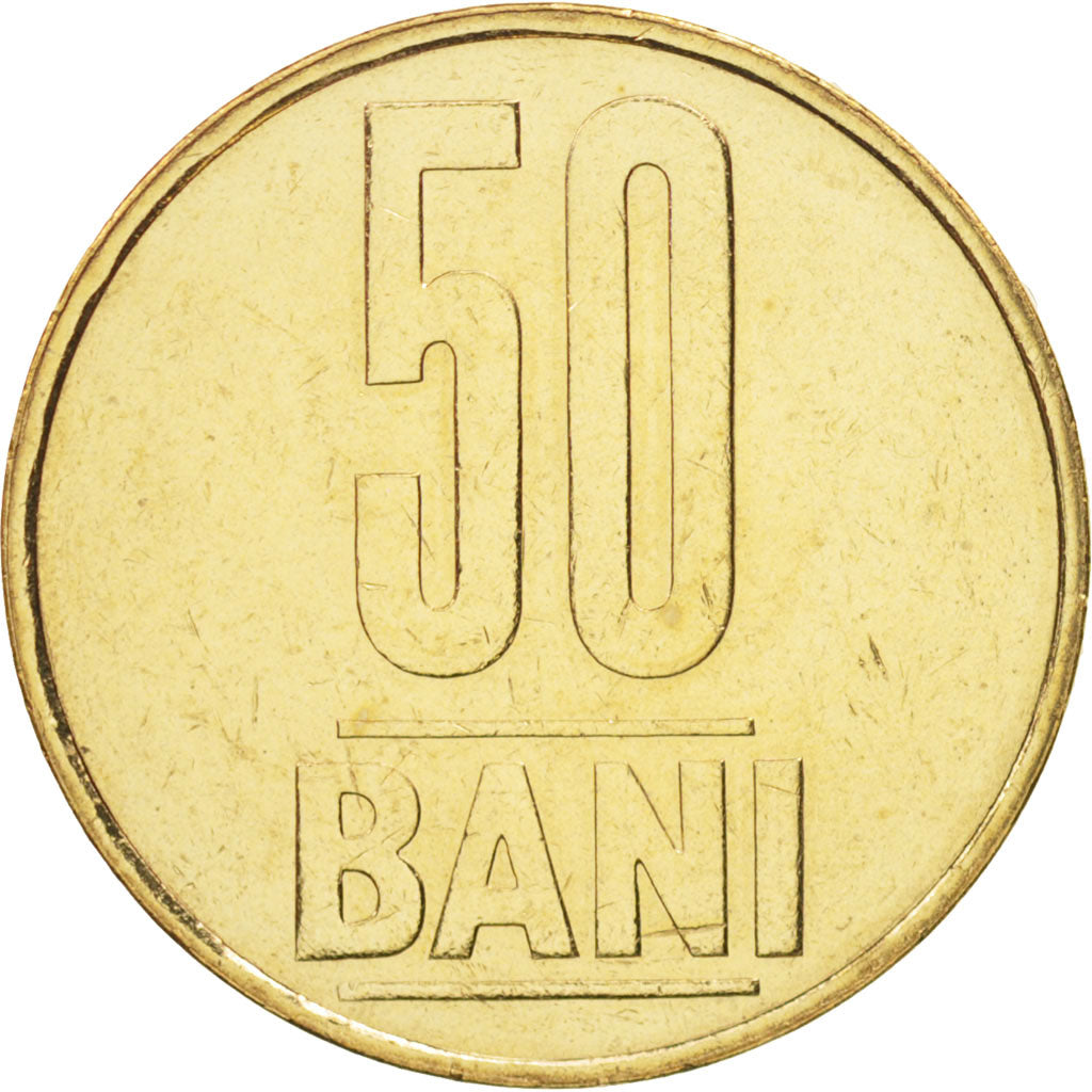 Coin, Romania, 50 Bani, 2005, Bucharest, MS(63), Nickel-brass, KM:192