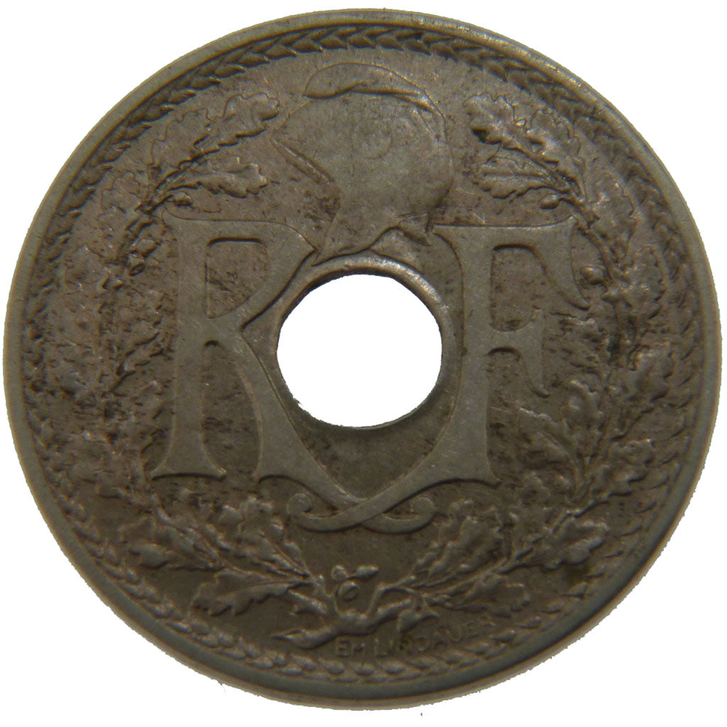 FRANCE, 25 Centimes, 1940, AU(50-53), Maillechort, Gadoury #381, 3.90