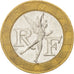 Münze, Frankreich, Génie, 10 Francs, 1990, SS+, Bi-Metallic, KM:964.1