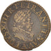 Coin, France, Louis XIII, Double tournois, buste juvénile au col fraisé