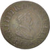 France, Henri IV, Double Tournois, 1607, Paris, VF(30-35), Copper, KM:16.1