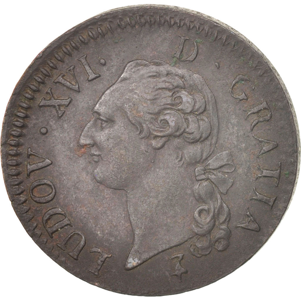 Munten, Frankrijk, Louis XVI, Sol ou sou, Sol, 1791, Paris, PR, Koper, KM:578.1