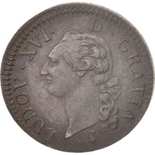Monnaie, France, Louis XVI, Sol ou sou, Sol, 1791, Paris, SUP, Cuivre, KM:578.1